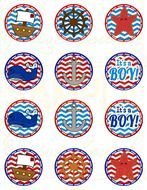 Its A Boy Favor Tags Baby Nautical Shower Favors And