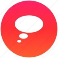 white circles on a pink ball
