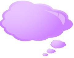 purple cloud of thoughts