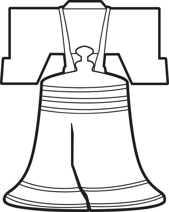 Free Printable Liberty Bell Coloring Page For Kids