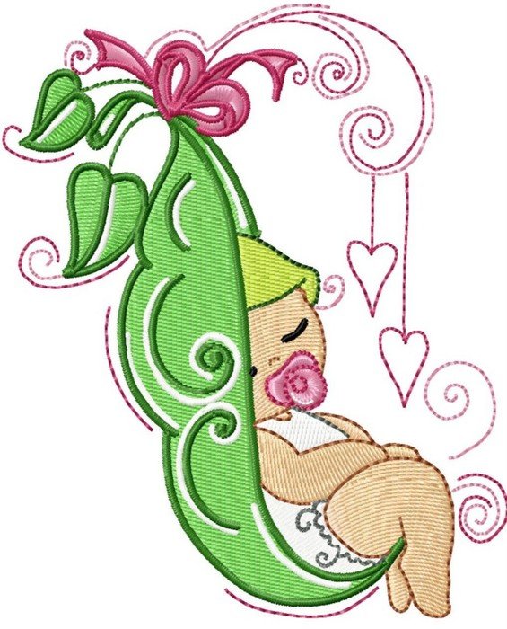 Baby Sweetpea drawing