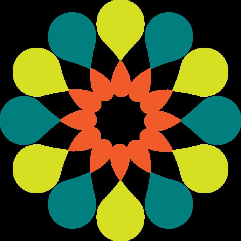 Abstract Teal Yellow At Clkercom Vector Online