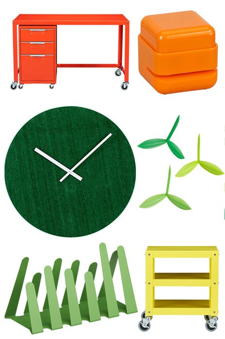Check Out Cb2&rsquo;s New Office Section Especially That Turf Clock