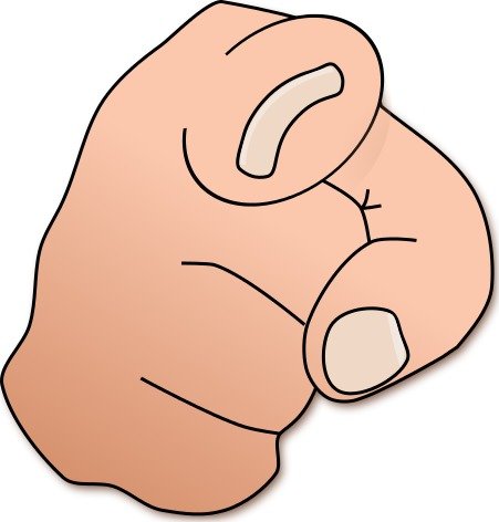 Pointing Down Hand Panda Free Images N2