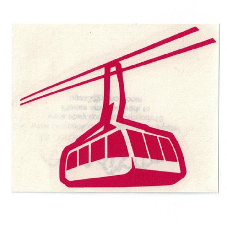 Tram Sticker Jackson Hole Mountain Resort Wyoming
