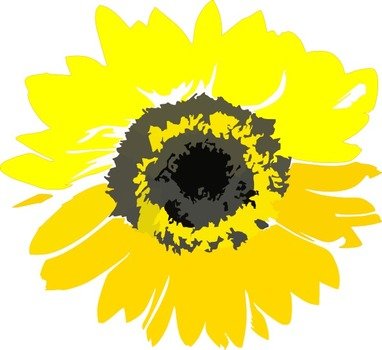 Yellow Sunflower At Clkercom Vector Online