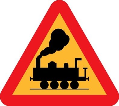 Train Roadsign At Clkercom Vector Online Royalty