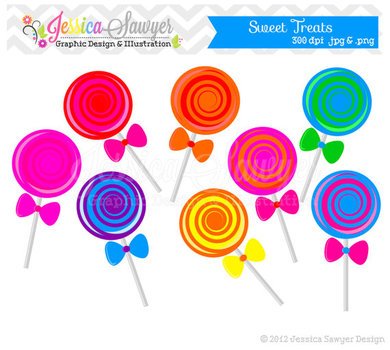 Instant Download Lollipop Candy Commercial clipart