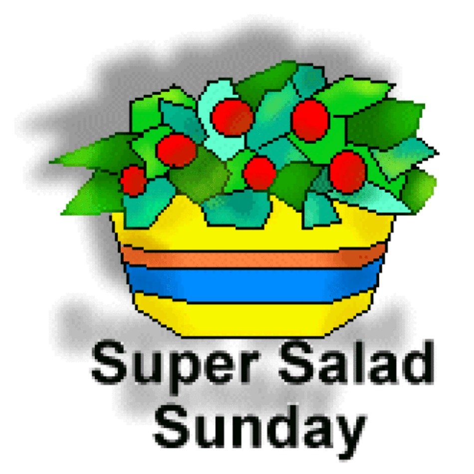 Salad Of A Bowl With Lettuce And Tomatoes Super