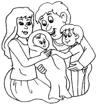 Baby Coloring Pages Coloringpagesabccom