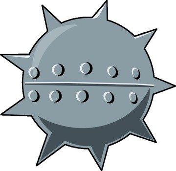Cartoon Sea Mine At Clkercom Vector Online