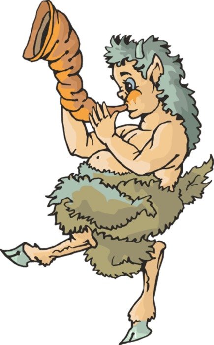 Mythical Pan drawing
