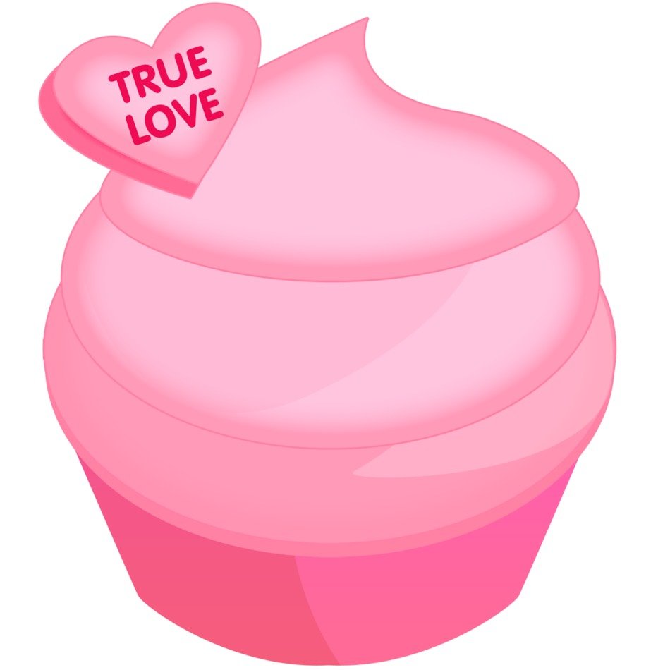 Pink cake drawing