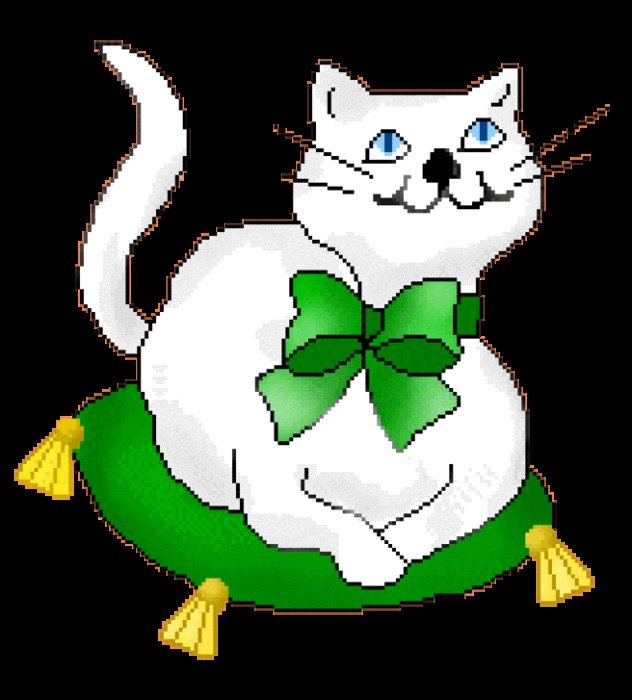 Free Cat Of Cats On Green Velvet Pillows