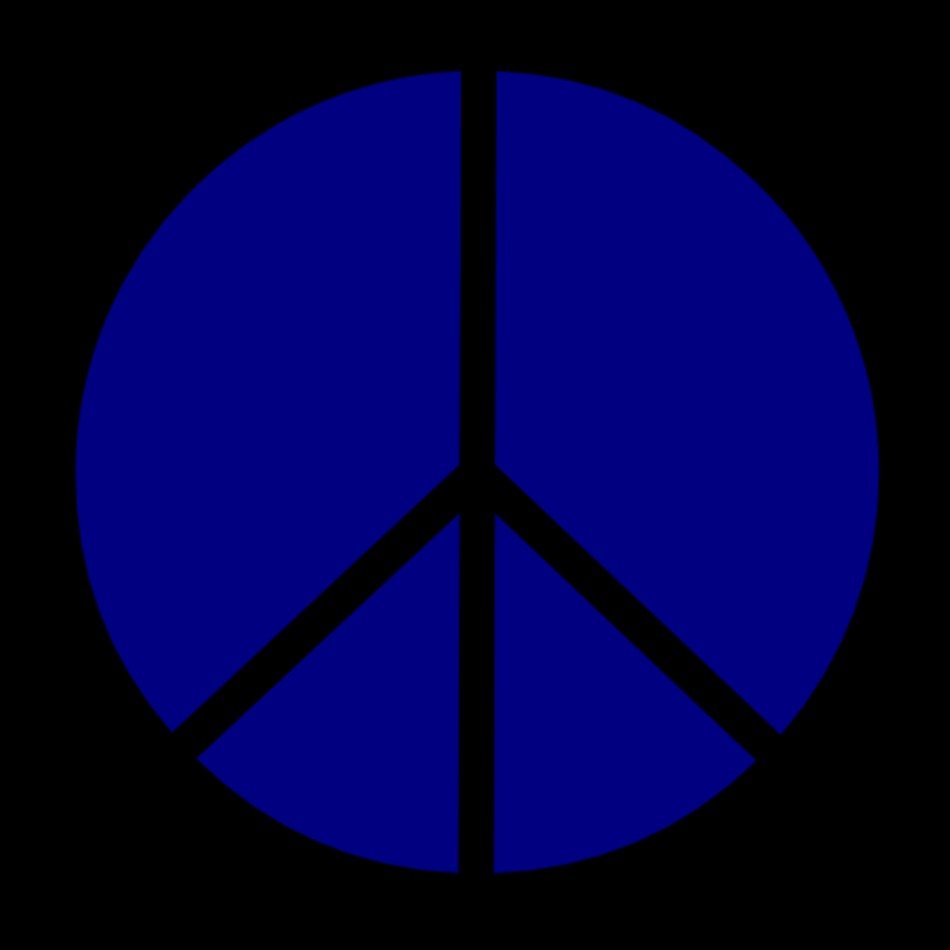 Navy Blue Peace Symbol 12 Svg Scalable Vector Graphics Peacesymbol