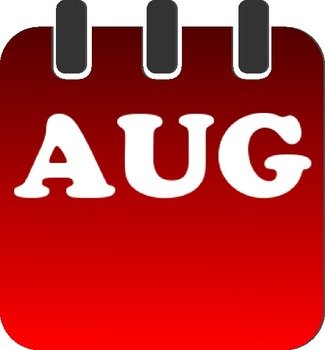 August Calendar At Clkercom Vector Online