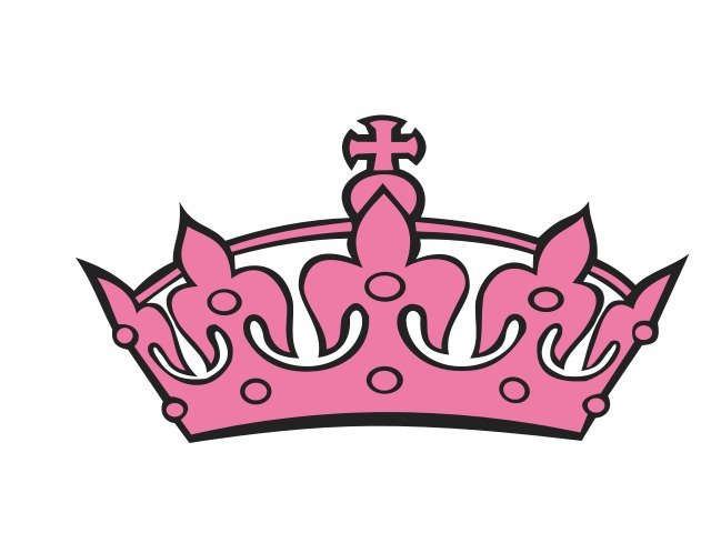 Pink Tiara Princess Vector Online Royalty