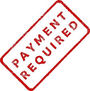 Faded Payment Required Stamp At Clkercom Vector