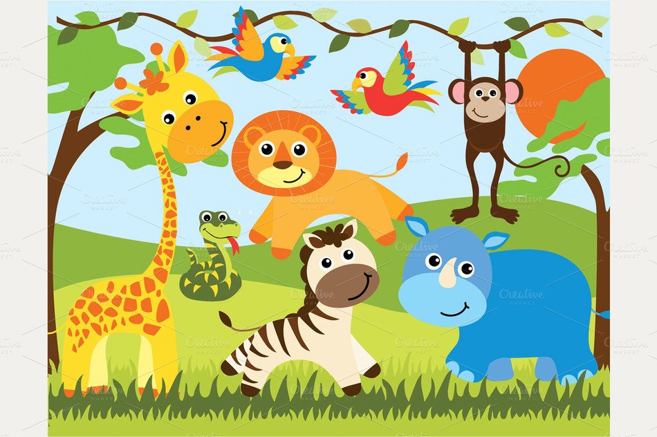 DImages For Baby Safari drawing