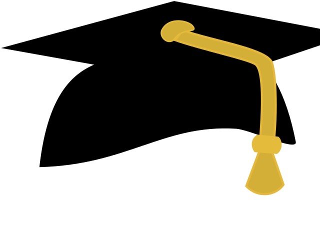 Gold Graduation Cap Vector Online Royalty