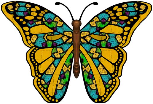 Yellow Butterfly Best clipart