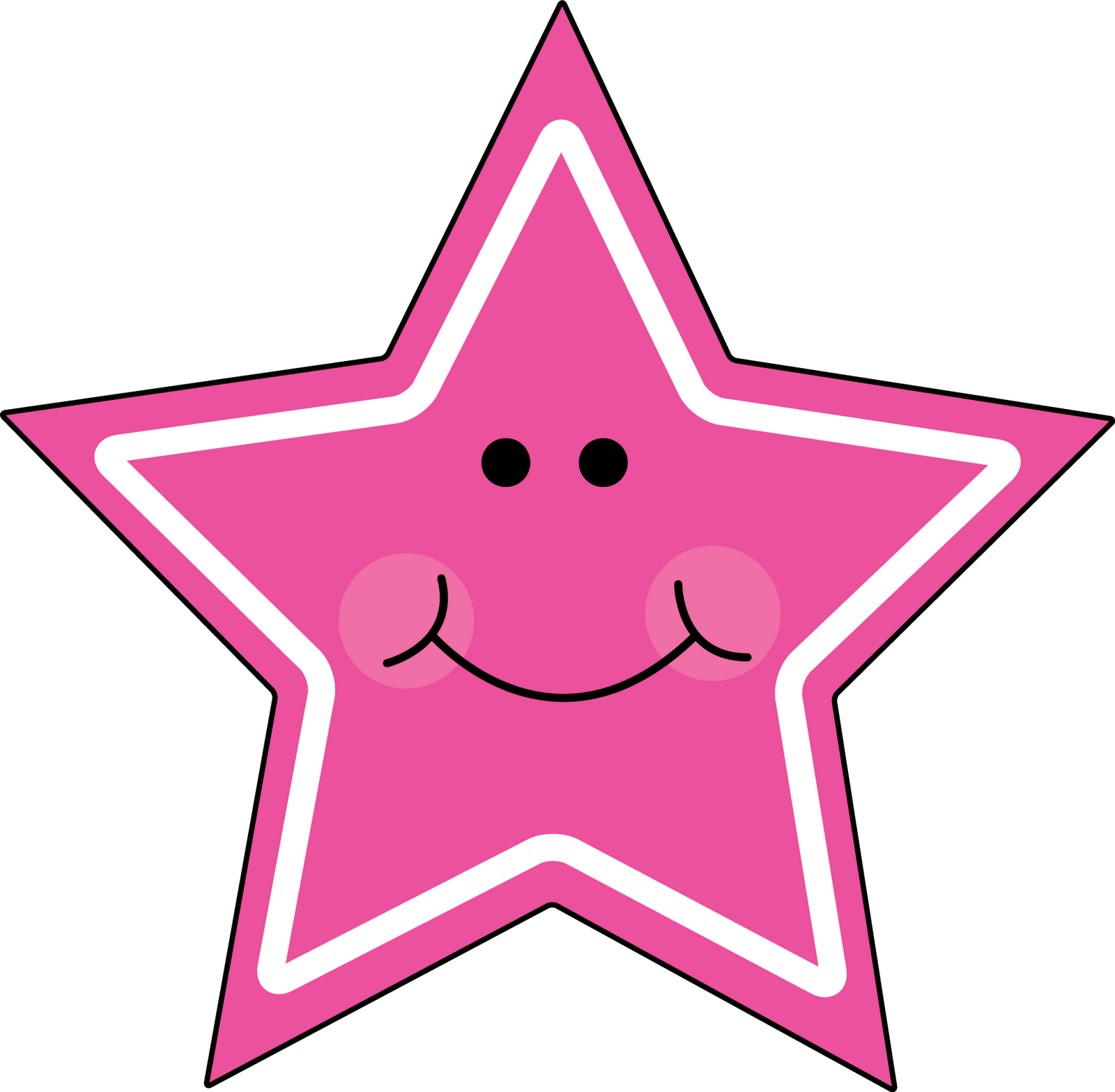 Pink Star drawing free image download