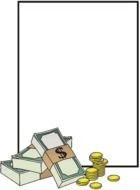 money, rectangular Page Border