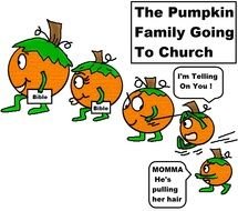 Going to church as a graphic illustration