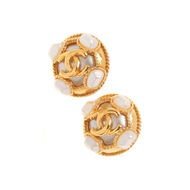 Chanel Faux Mabe Pearl Clip On Earrings At 1stdibs