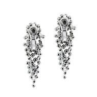 Emerald And Diamond White Gold Earrings At 1stdibs