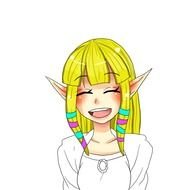 Clipart of Link Zelda anime character
