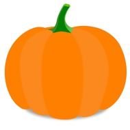 colorful pumpkin as a picture for clipart