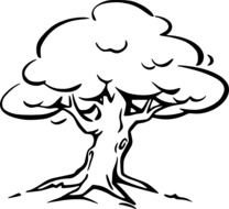 Tree Trunk And Branches Vector Online Royalty Long clipart