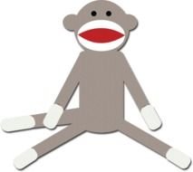 Sock Monkey drawing
