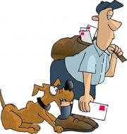 the mailman and the dog drawing