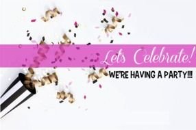 Clip art of Lets Celebrate