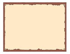 brown frame around the yellow sheet