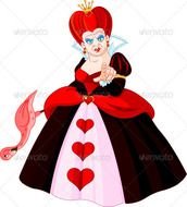 Angry Queen Of Hearts Pointing Eps 8 Editable Jpg High Resolution