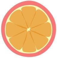 Pink Tangerine Fat Border At Clkercom Vector