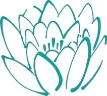 12 Petal Teal Lotus At Clkercom Vector Online N2