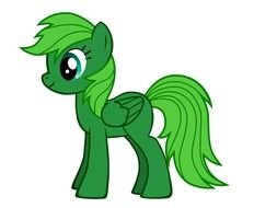 clipart of the Green little pony