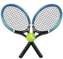 Colorful tennis clipart