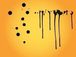 black splatter as graphic