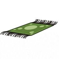 green carpet as a graphic image
