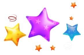 Clip art of three stars