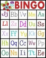 English alphabet in the drawn table