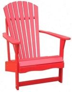 red wooden chair for a clip art