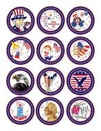 Independence Day Images set drawing