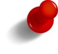red button on a white background