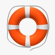 orange life buoy